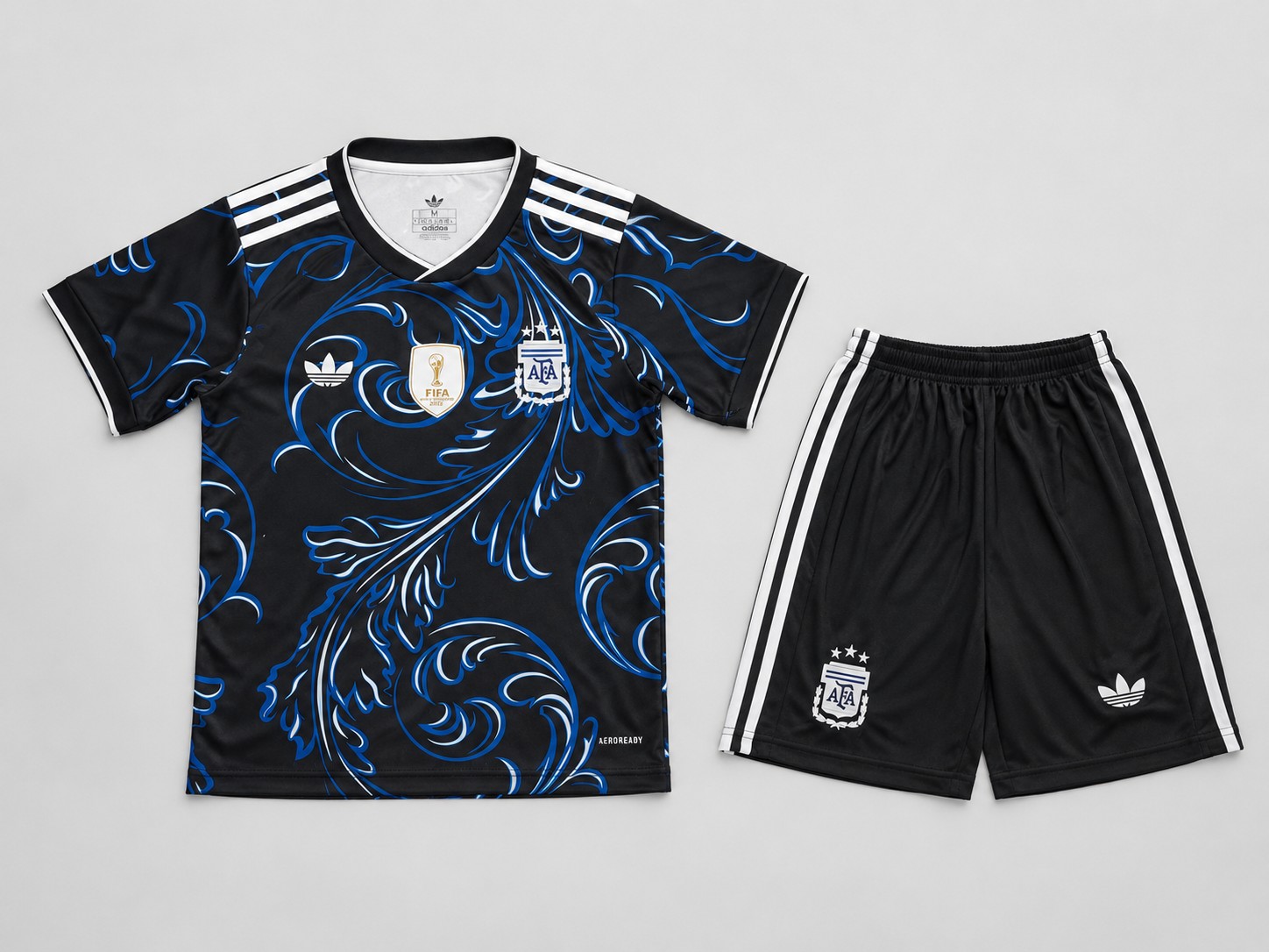 Argentina Away replica kit, shirt, shorts and socks