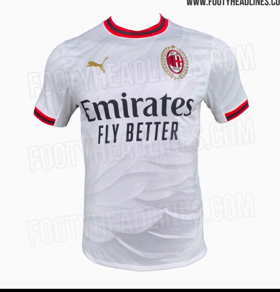 AC Milan Away football shirt