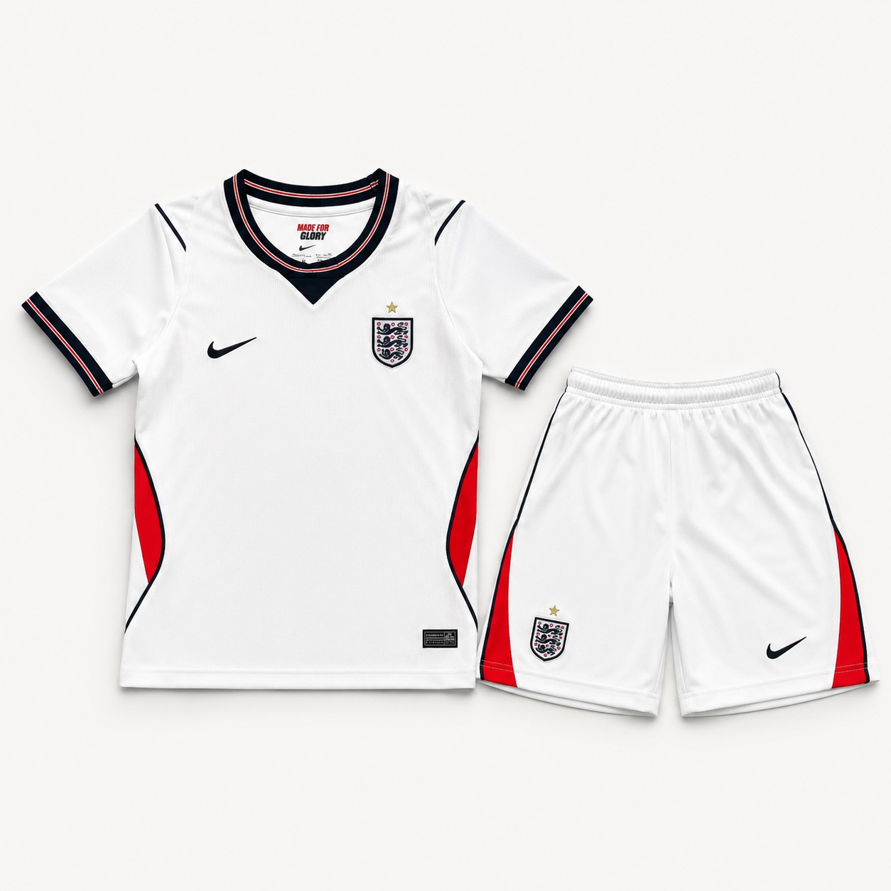 England Home replica kit, shirt, shorts and socks
