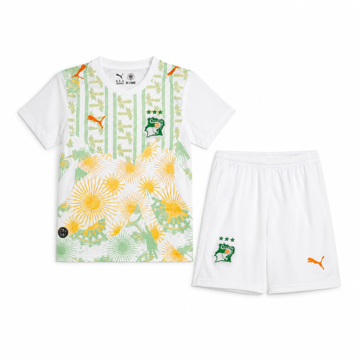Ivory Coast Away replica kit, shirt, shorts and socks