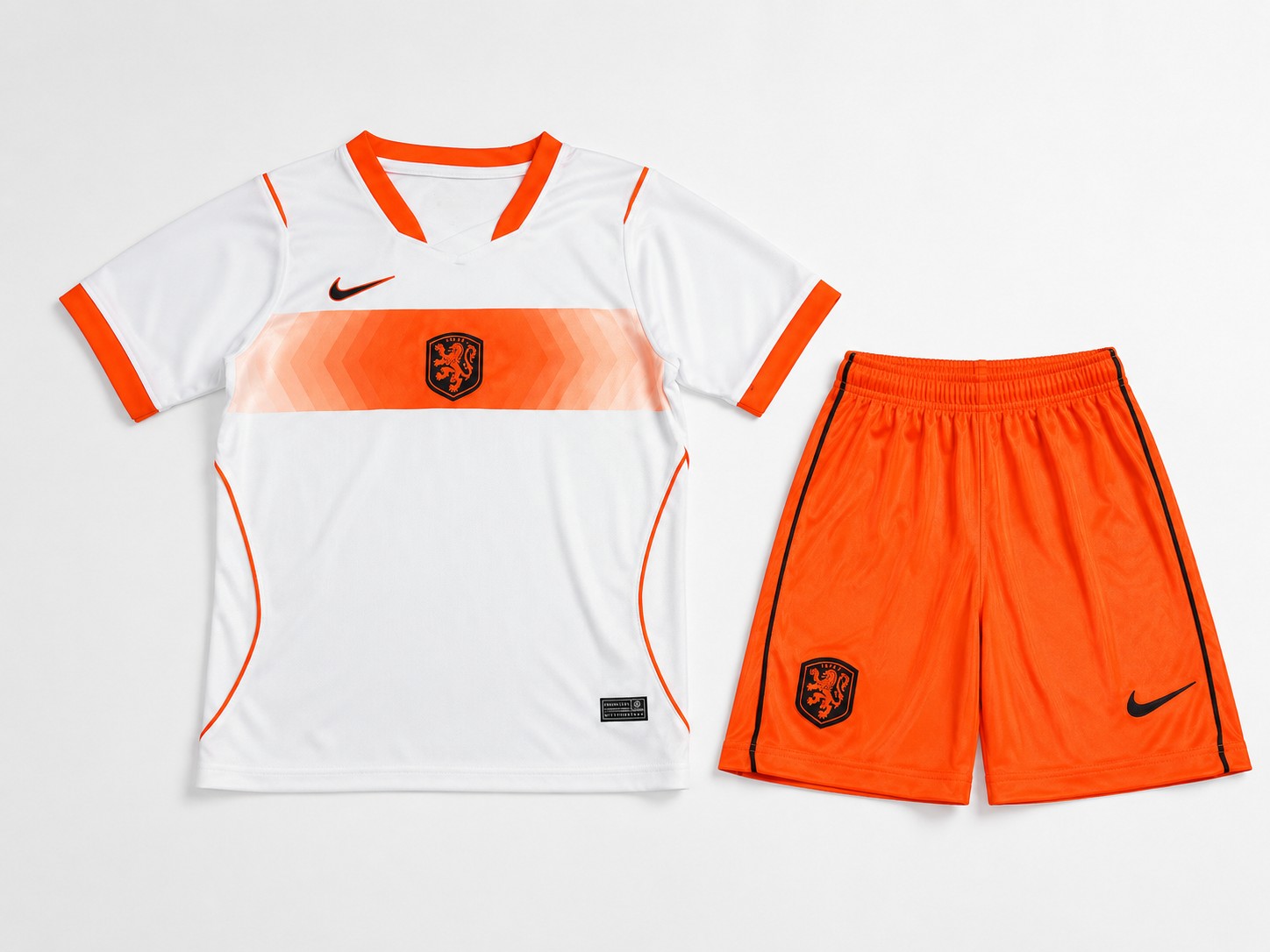 Netherlands Away replica kit, shirt, shorts and socks
