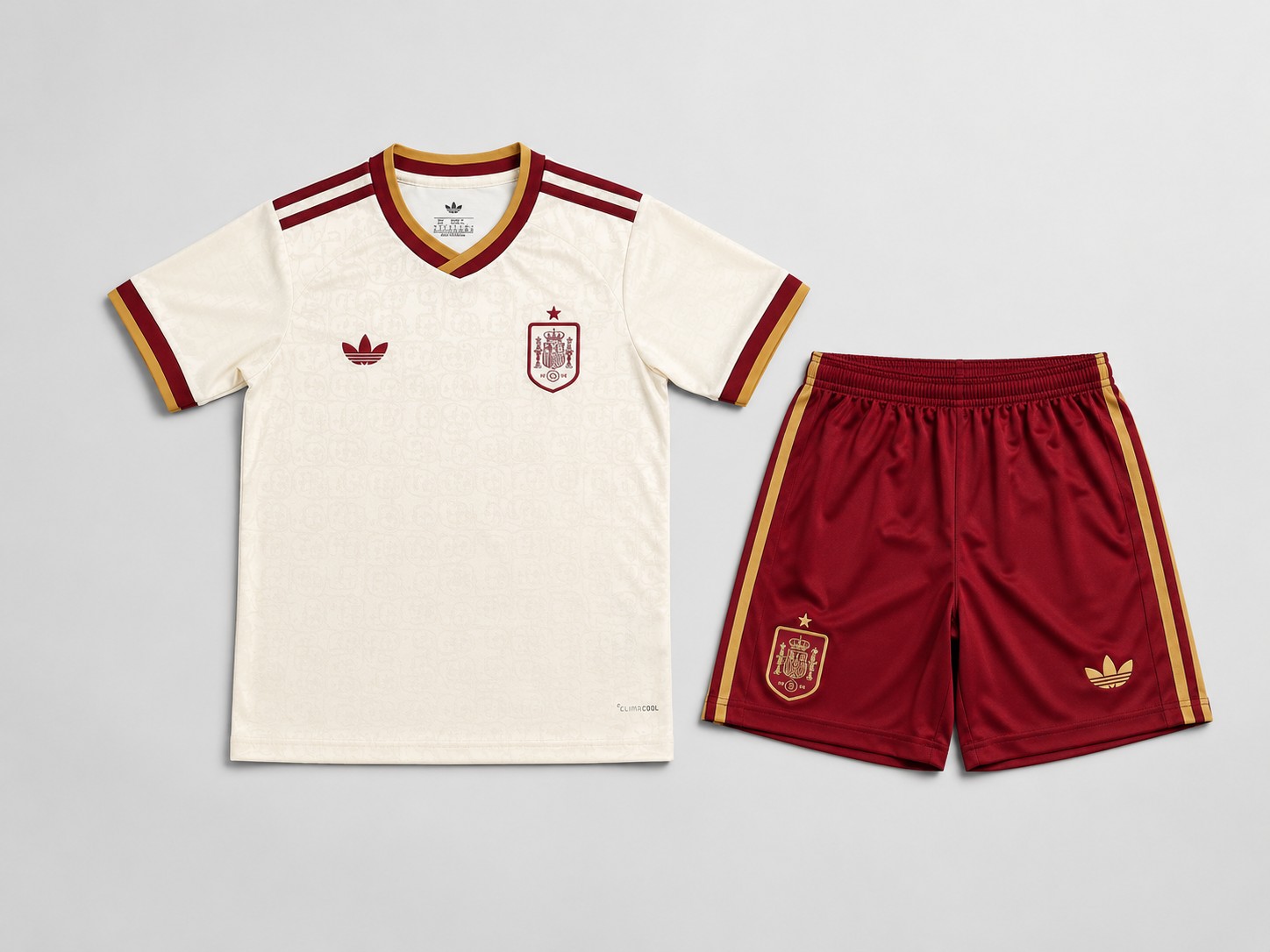 Spain Away replica kit, shirt, shorts and socks